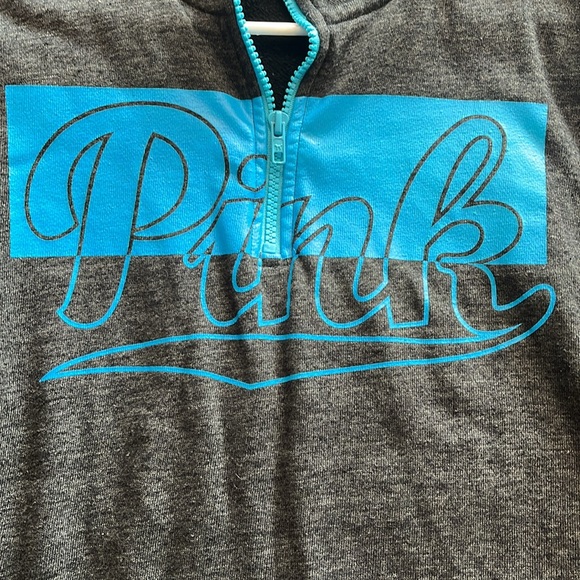 Small PINK lightweight sweatshirt 1/4 zip - Picture 5 of 5